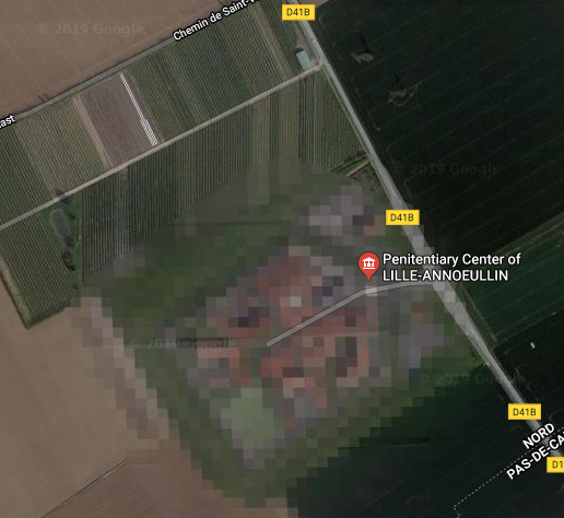 Censored image of Lille-Annoeullin Prison