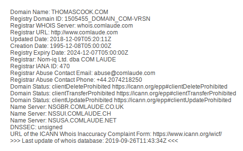 WHOIS Record Information