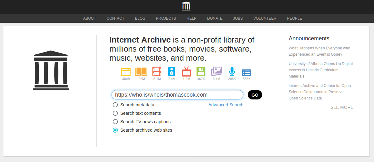 Search Tip: Finding Historic WhoIs Data Search Tip: Finding Historic WhoIs Data