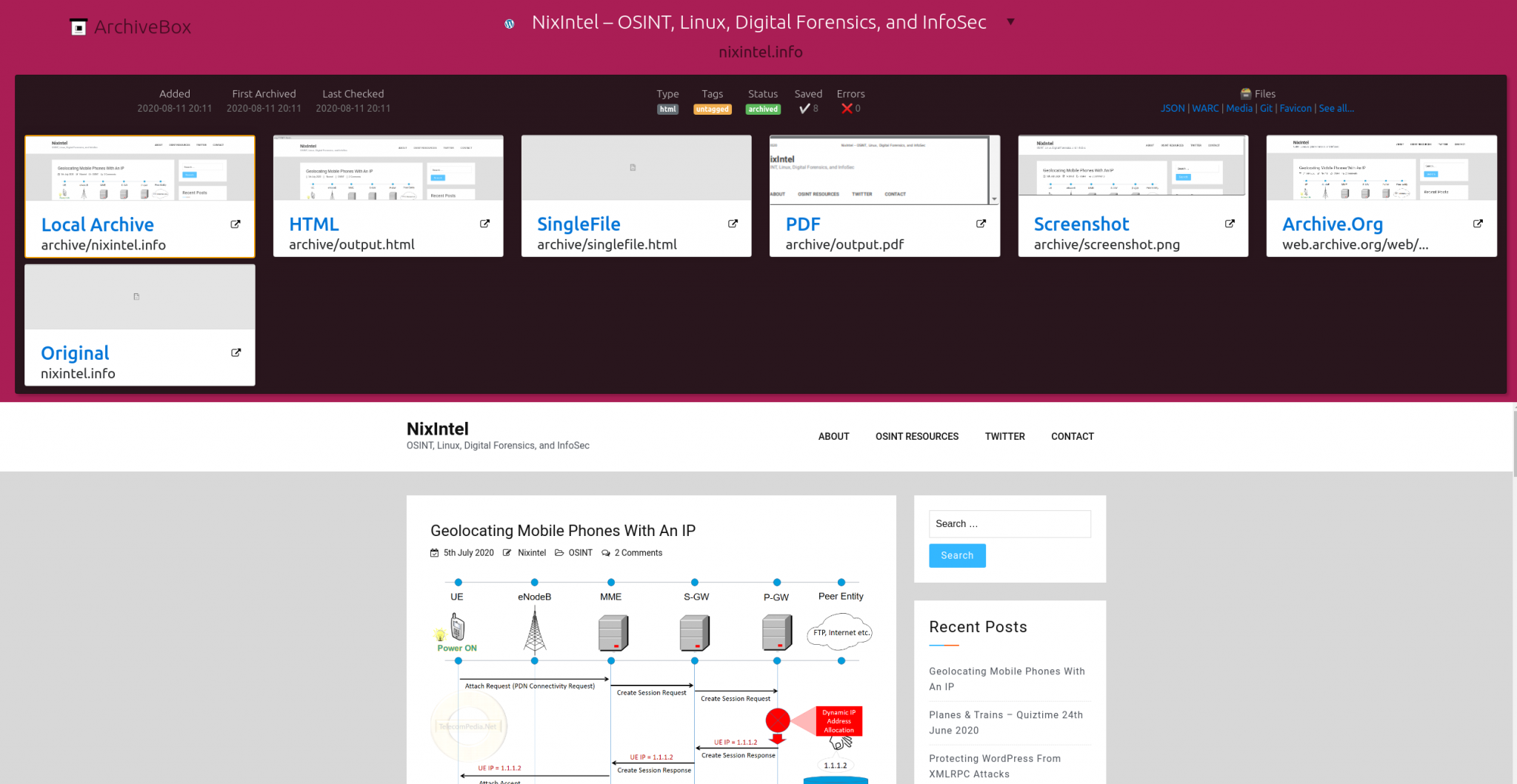 Nixintel Open Source Intelligence Investigations Make Your Own